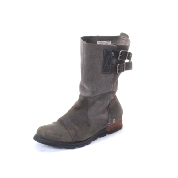 Sorel Major pull on boots leather womens boots distressed sz 7 - Picture 1 of 12